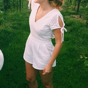 Express White Romper